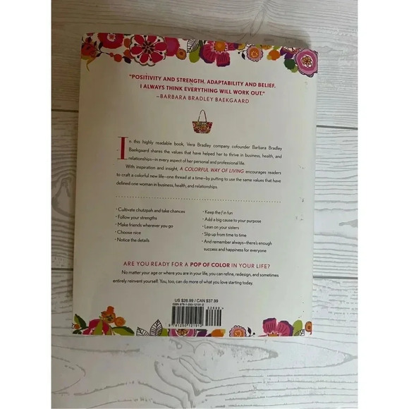 “A Colorful Way of Living” by Barbara Bradley Baekgaard Hard cover book - Picture 2 of 3